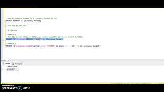 How to convert Number To $ Currency Format in SQL
