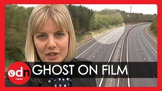 'Ghostly shadow' filmed on live TV