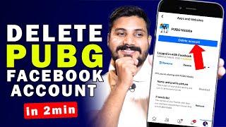 How to Delete Pubg Facebook Account Permanently | Pubg Account Delete Kaise Kare 2023