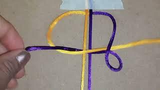 Easy Friendship Bracelet Knot /Tutorial For Beginners/@Knotwithpriyanshi554