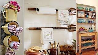 Creative and economical solutions for organizing and decorating the kitchen.