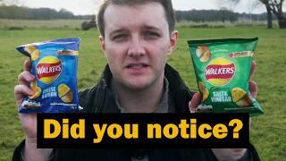 Why did UK crisp packets swap colours?