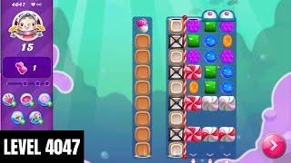 Candy Crush Saga level 4047 (NO BOOSTERS) || Hard Level || 2 Stars 