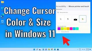 How to Change Your Mouse Cursor COLOR and SIZE in Windows 11 & 10 (Easy Way)