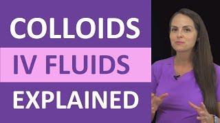 Colloids IV Fluid Types Explained: Nursing NCLEX Review Fluid & Electrolytes