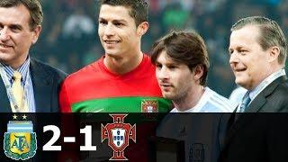 Messi vs Ronaldo - First International Friendly - All Goals & Highlights (English Commentary)