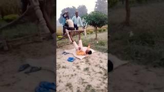 Morning workout in village #leg strength #body body stamina #tranding youtube shorts