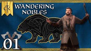 Let's Play Crusader Kings 3 Wandering Nobles | CK3 Roleplay Landless Adventurer Gameplay Episode 1