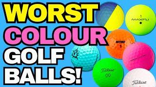 The WORST Coloured Golf Balls - AVOID AT ALL COSTS! 🟢️