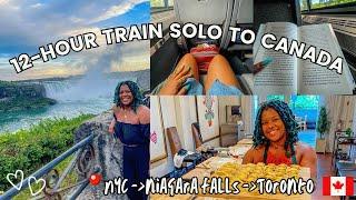 Amtrak maple leaf nyc to niagara falls  | via rail to toronto | solo train trip to nyc & canada