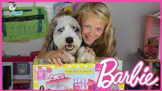 NEW Barbie Pet Care Center Playset Toy UNBOXING and Review with Cute Puppy