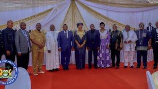 Christmas Dinner For Sierra Leone's Christian Leaders - President Bio & First Lady Fatima Maada Bio