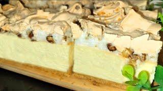 This simple cake has taken the world by storm! Make this delicious recipe. Nutty meringue cheesecake