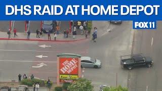 DHS raid at Home Depot  | FOX 11 LA
