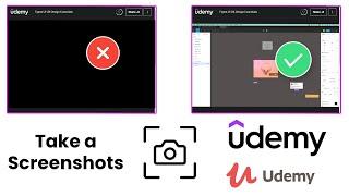 How to Take Screenshots on Udemy | Bypass Udemy DRM Screenshot on Google Chrome