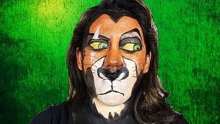 SCAR LION KING MAKEUP TUTORIAL!