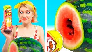 LIFEHACKS WITH FRUITS | Watermelon and Banana Tricks by Ideas 4 Fun