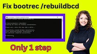 Fix Bootrec rebuildbcd The system cannot find the path specified windows 10/11 Solution.