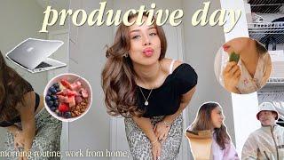 PRODUCTIVE SUMMER DAY IN MY LIFE | routine in my new apartment, work from home, car mukbangs 