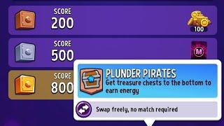 Match Masters Solo Challenge Perfect Heist Plunder Pirates + Swap Freely 800 Score