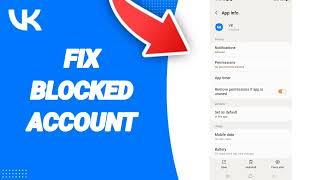 How To Fix Blocked Account On VK App