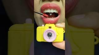 ASMR Magic "Yellow Camera Lip Gloss Oil" Changes into Sweetness! #short #shorts 1007