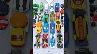 16 Toy Cars Lining Up! Hot Wheels vs Tomica – Which One Do You Like?