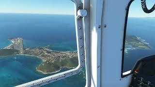 Mustique Island! Challenging Landing in the Islander - Microsoft Flight Simulator