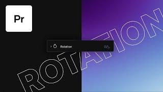 How To Rotate Video In Premiere Pro CC 2020