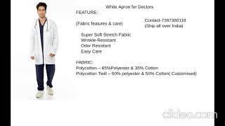 White Apron for Male Doctors