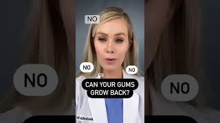 Can you grow your gums back? #gums #gumtissue #gumrecession #dentist #dentistry #dentalvideo