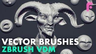 Making Custom Vector Brushes (VDM) in ZBrush