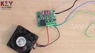 how to connect thermostat temperature relay w1209