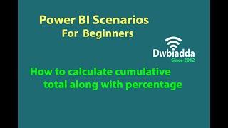 How to calculate cumulative total along with percentage | Power BI scenarios videos