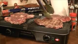 A Review and Ribeye's Grilled to Perfection on my Hamilton Beach 3in1 Grill   Griddle