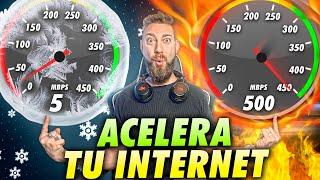  Como ACELERAR INTERNET al MÁXIMO | CABLE Y WIFI | SIN PROGRAMAS (Windows 10 | 8 | 7 | XP) | [2023]