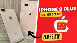 IPHONE 8 PLUS GOLD IMPECÁVEL DO ALIEXPRESS | ENTREGA RÁPIDA| UNBOXING #aliexpress #importação