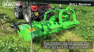 Front flail mower BULL REVERSE with Trim Mower PERUZZO, Trincia BULL REVERSE con interfila