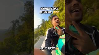 Valley’s sunset  enjoy whatever you got  #travelvlog #uttarakhand #bike #leyla #nature #vlog