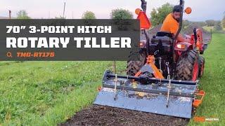 TMG Industrial 65” 3-Point Hitch Rotary Tiller - TMG-RT165