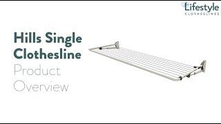 Hills Single Clothesline Product Overview - Lifestyle Clotheslines