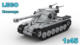 LEGO Kranvagn tank in minifig scale!