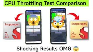 Realme GT 6T vs iQOO Neo 7Pro CPU Throttling Test 30mins Heating Test 