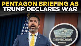 Pentagon Briefing LIVE: Trump Declares War on Arab Nation; Airstrikes & Missiles Unleashed | US News
