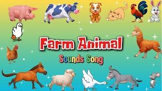 Farm Animal Sounds Song S0101 | Little Bunny Learns | Nursery Rhymes