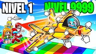 Avión de Nivel 1 VS el AVIÓN MÁS RÁPIDO de Nivel 9999 en Roblox!