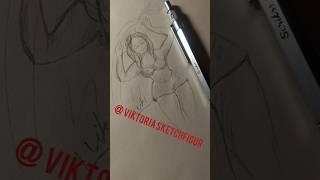 Esay drawing to female figure  sketch #figuresketch #figuredrawing #figuretutorial #drawingsketch