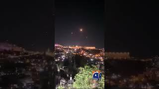 Iranian Missiles Fly Over Al-Aqsa Mosque | Rare Footage #shorts #iranisraelwar #iranvsisrael