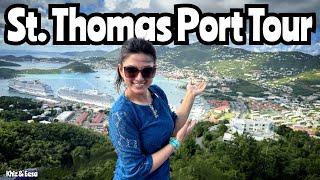 St. Thomas Tour - Sky Ride to Paradise Point + Havensight and Charlotte Amalie #travel #cruise