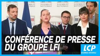 Mathilde Panot : conférence de presse du groupe LFI à l'Assembée nationale - 11/03/2025